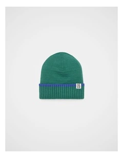 Basic Knit Beanie in Jungle Green
