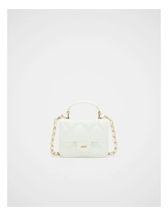Mini Quilted Top Handle Bag in Classic Cream