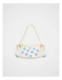 Floral Hybrid Cross Body Bag in Cloud Blue