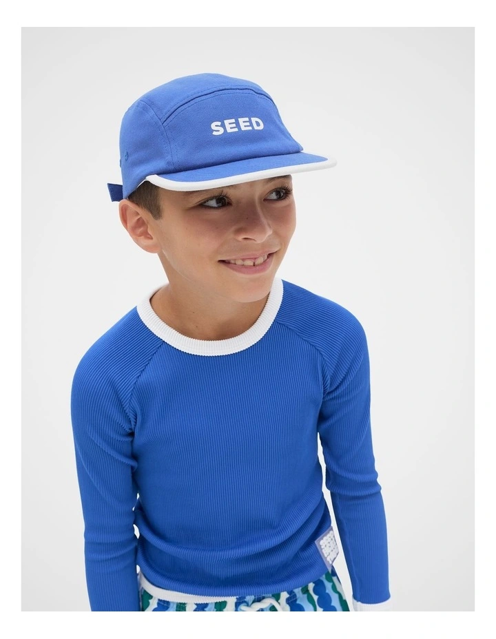 5 Panel Cap in Cobalt image 2