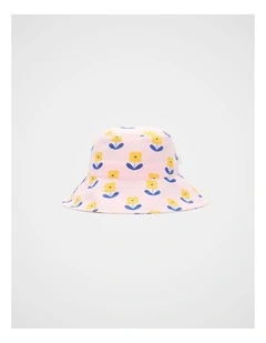Flower Hat in Pink Lemonade
