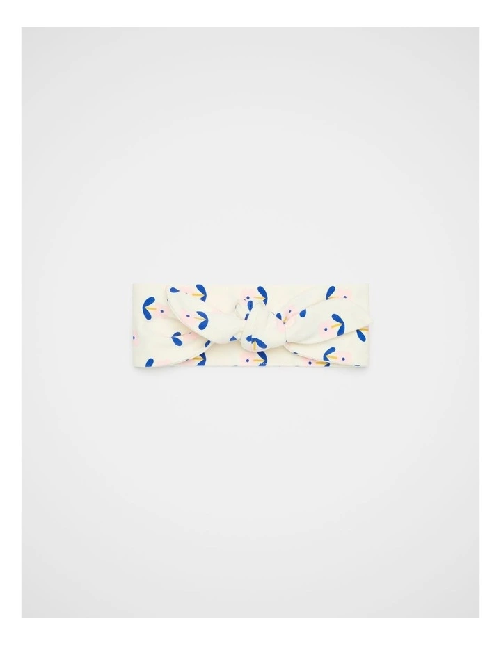 Floral Fabric Headband in Classic Cream image 1