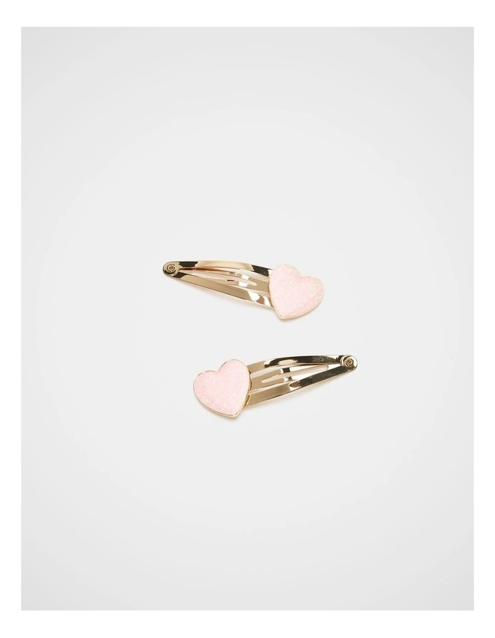 Enamel Heart Snaps in Pink Lemonade image 1