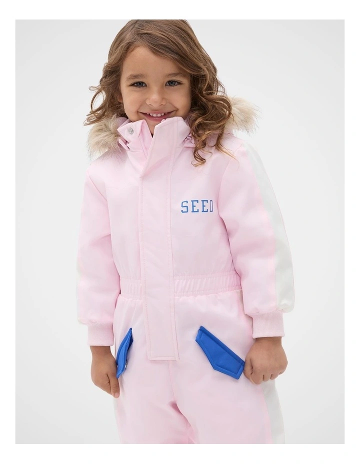 Retro Snowsuit in Pink Lemonade image 3