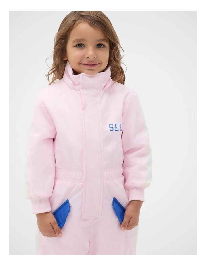 Retro Snowsuit in Pink Lemonade image 4