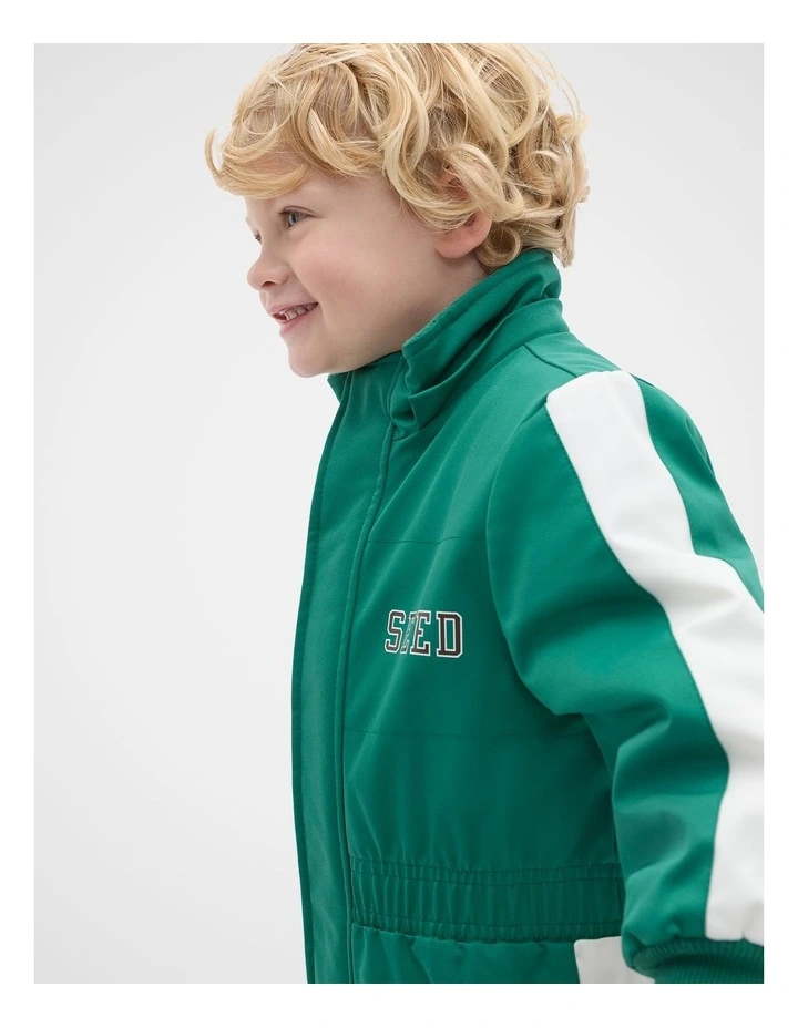 Retro Snowsuit in Jungle Green image 4