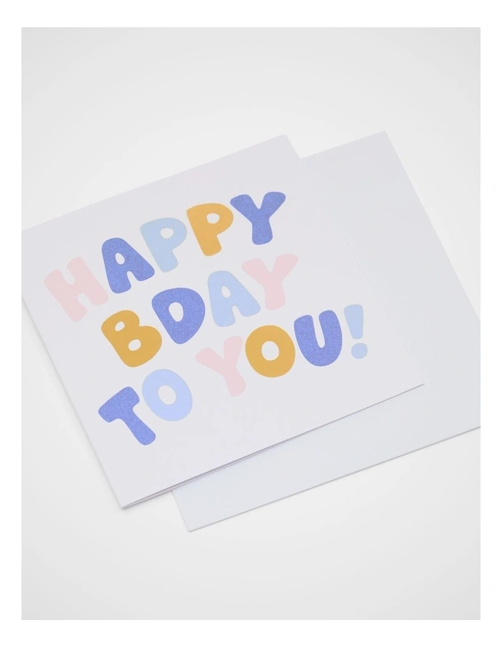 Happy Birthday To You Card to Pink image 2