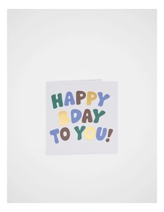 Happy Birthday To You Card in Green