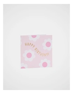 Happy Birthday Flower Card
