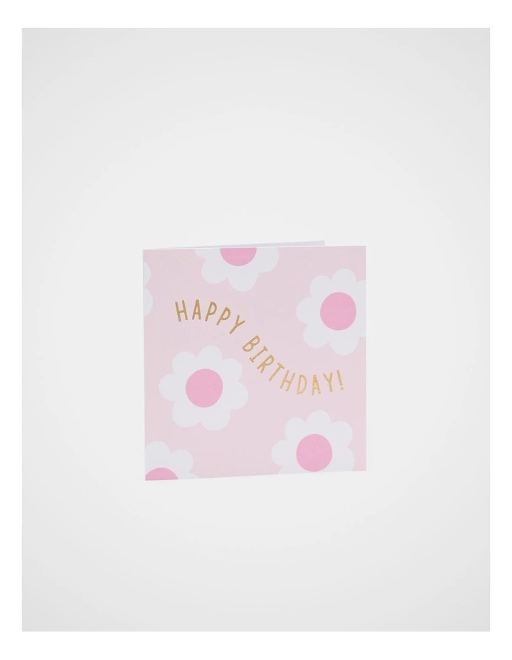Happy Birthday Flower Card image 1