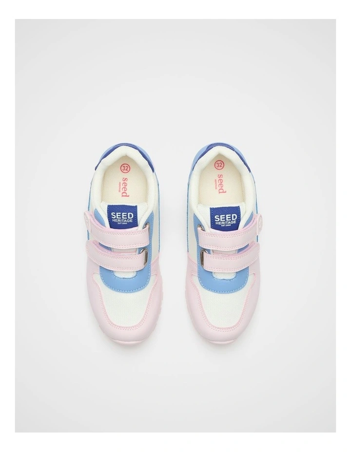 Retro Colourblock Jogger in Pink Lemonade Multi image 3