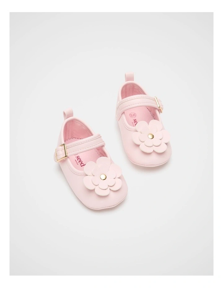 Floral Mary Jane Shoe in Pink Lemonade image 2