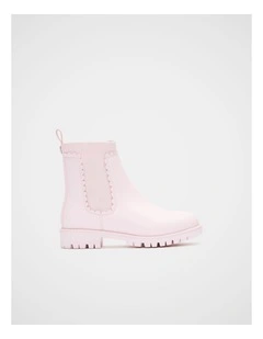 Scallop Boots in Pink Lemonade