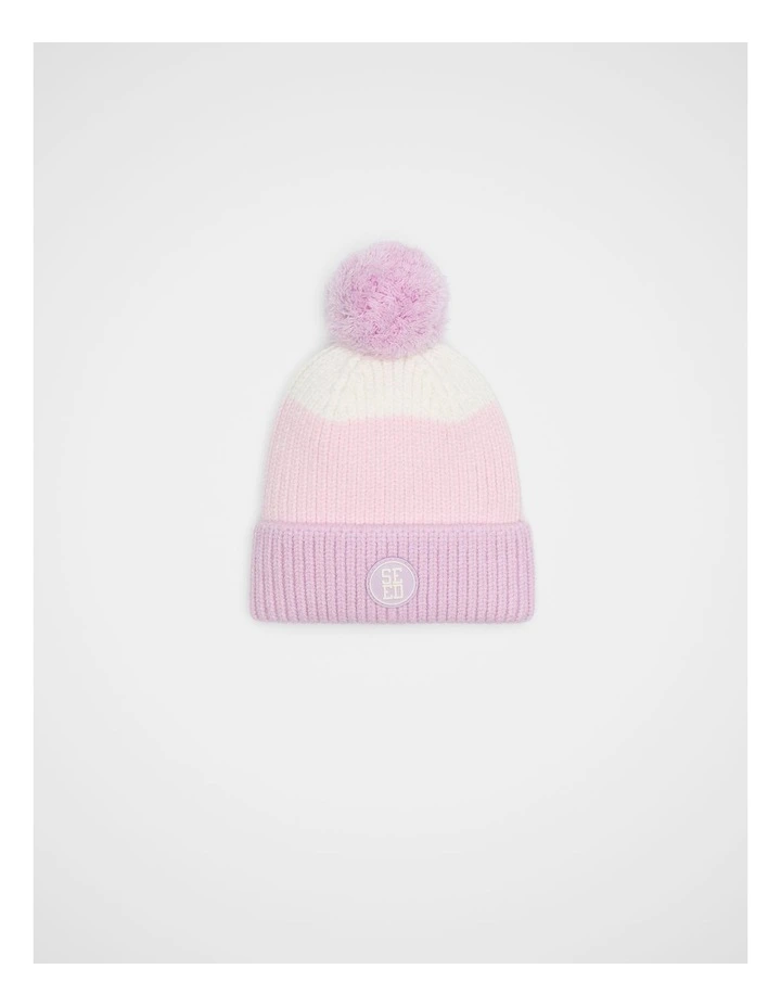 Mini Rib Colourblock Beanie image 1