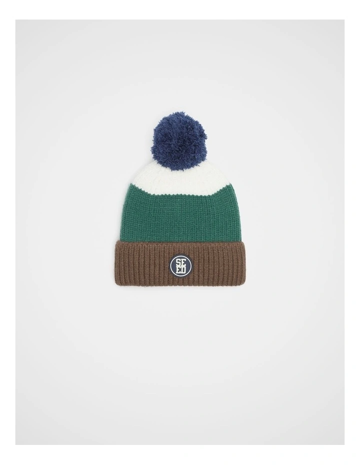 Mini Rib Colourblock Beanie image 1