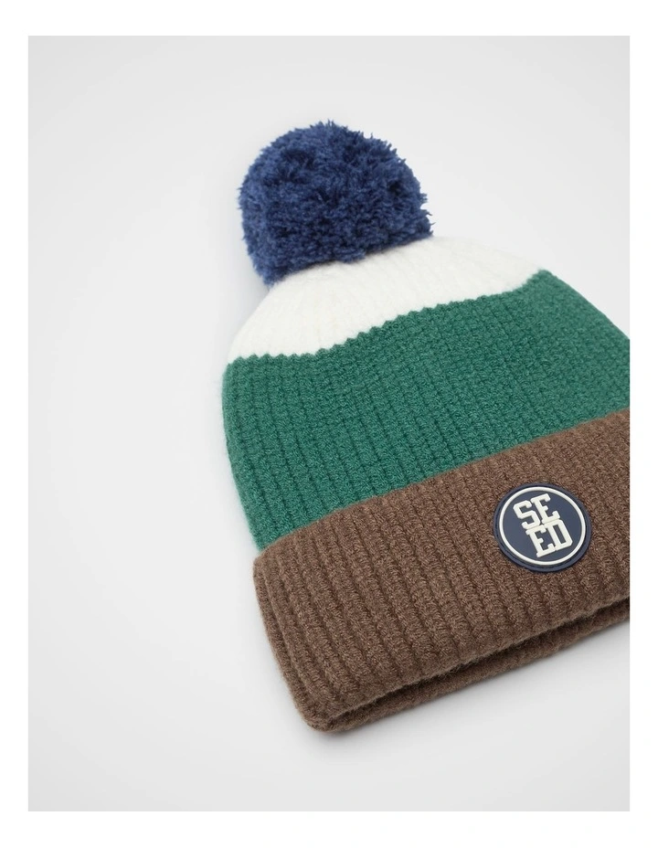 Mini Rib Colourblock Beanie image 2