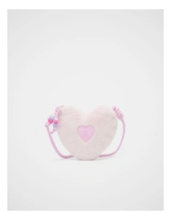 Faux Fur Heart Bag