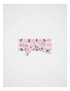 Floral Fabric Headband in Pink Lemonade