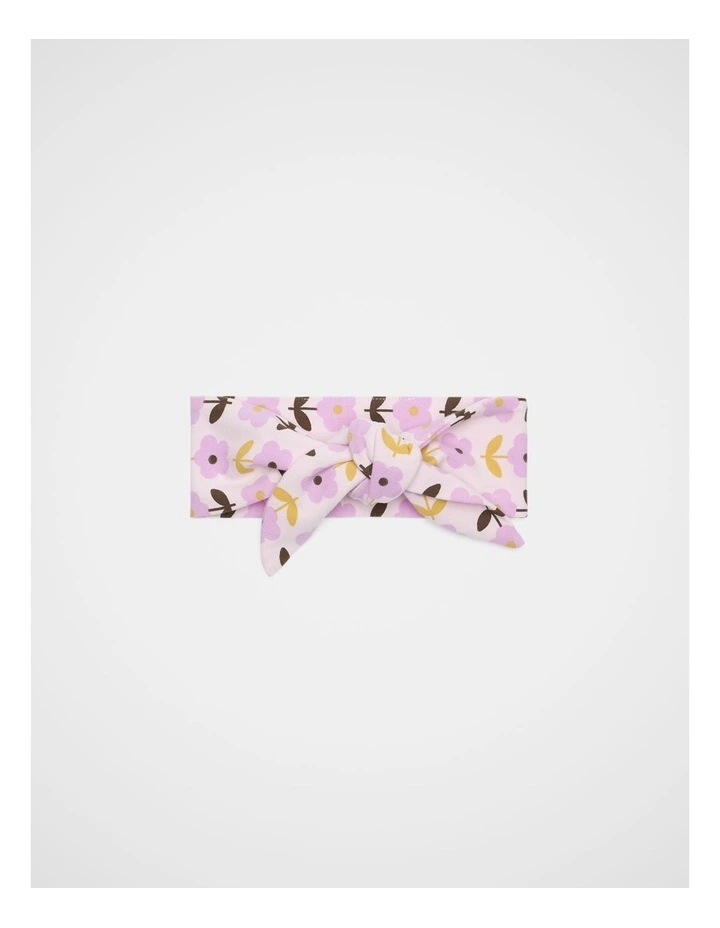 Floral Fabric Headband in Pink Lemonade image 1