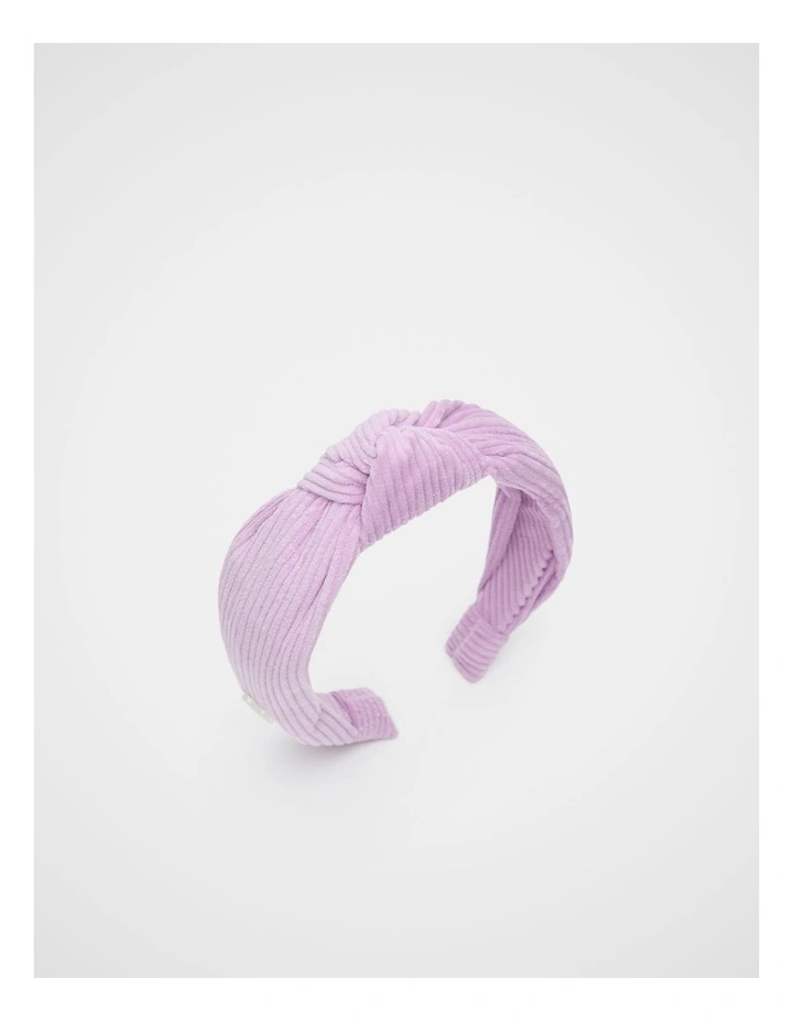 Cord Knot Headband in Orchid image 1