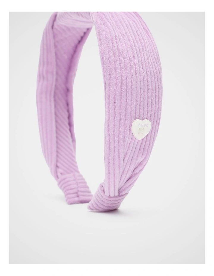 Cord Knot Headband in Orchid image 2