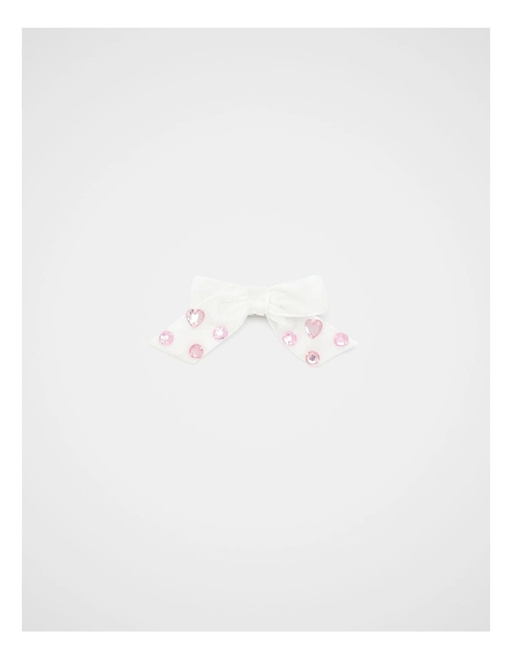 Velvet Gem Bow in Pink Lemonade image 1