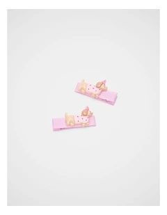 Party Pup Duck Clips in Candy Pink
