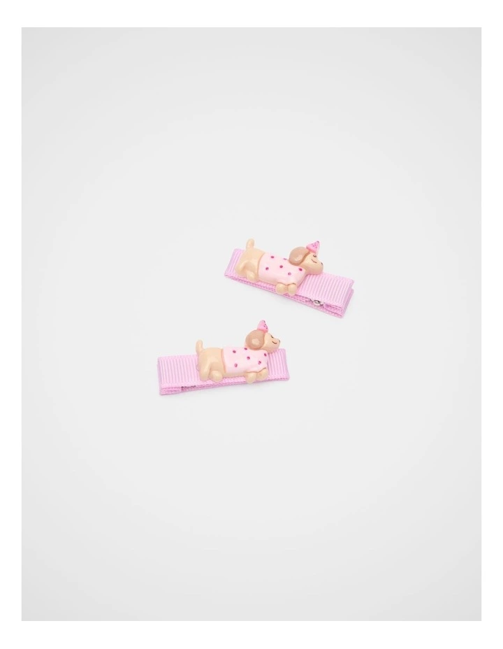 Party Pup Duck Clips in Candy Pink image 1