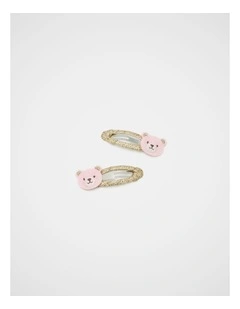 Sparkle Bear Snaps in Pink Lemonade