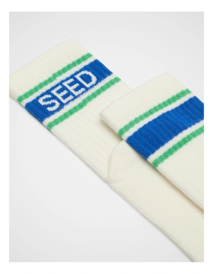 Logo In Stripe Sock image 2