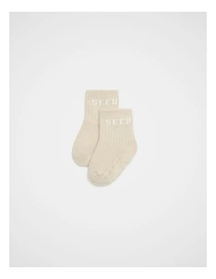 Baby Terry Logo Sock