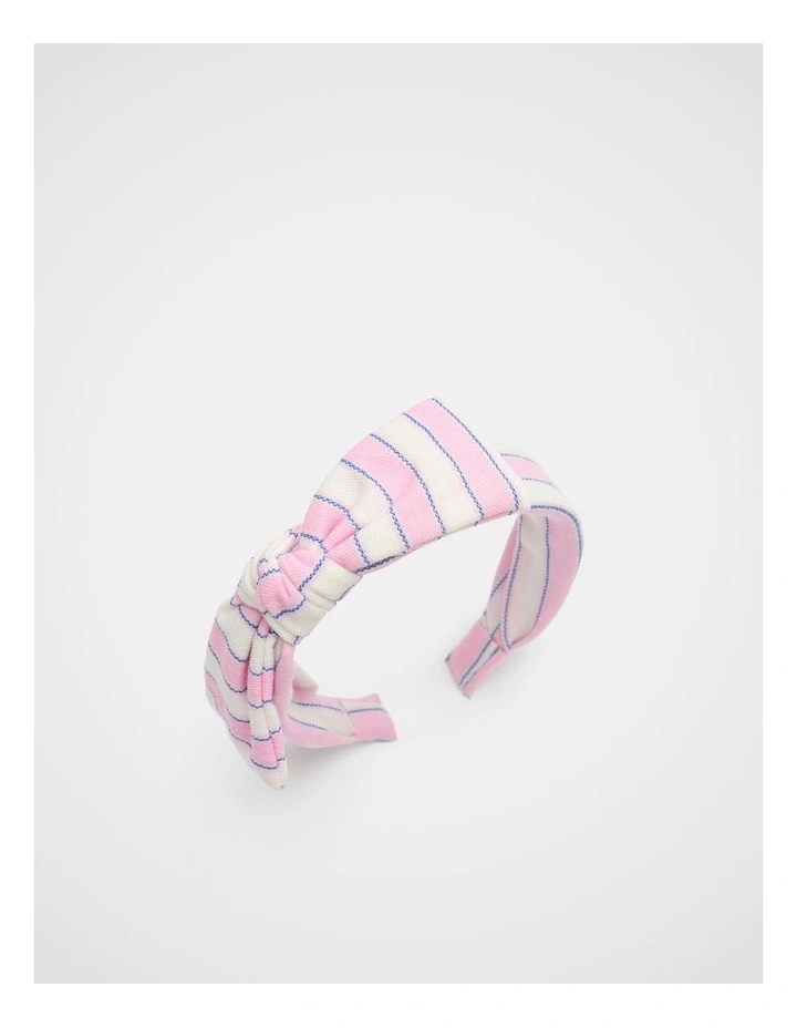Stripe Bow Headband image 1
