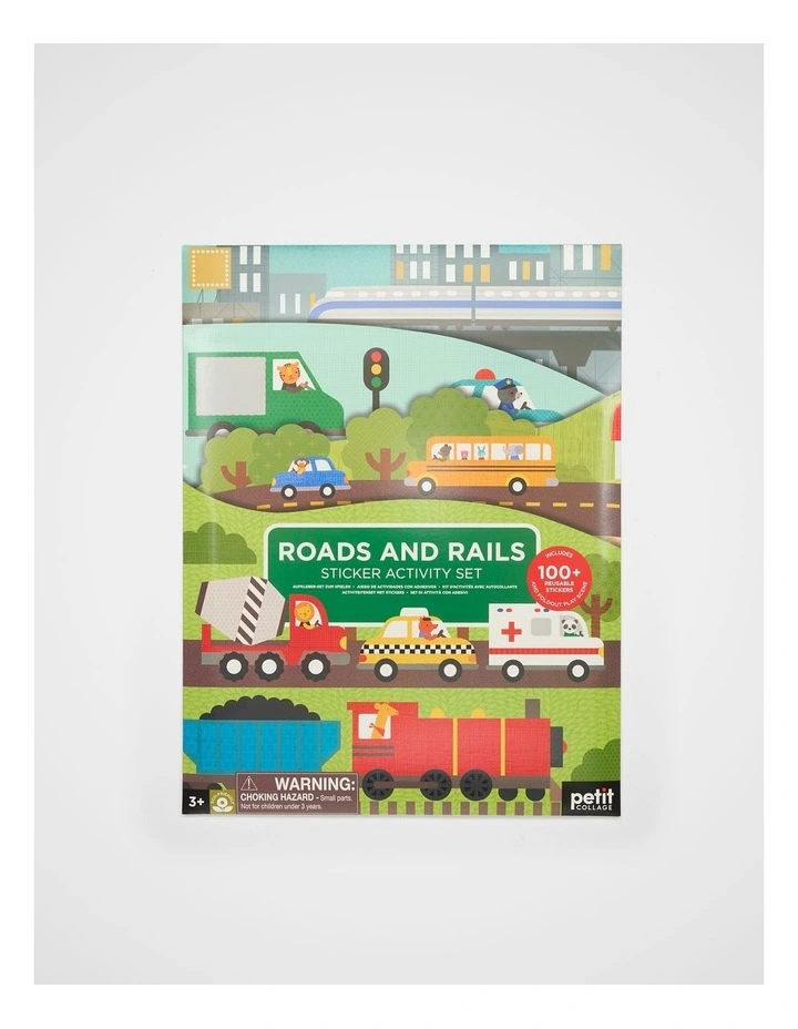 Roads and Rails Sticker Activity Set image 1