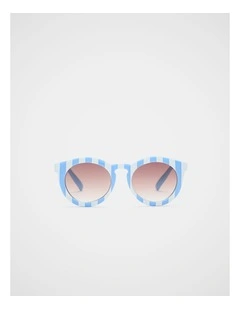 Child Stripe Sunglasses in Cloud Blue