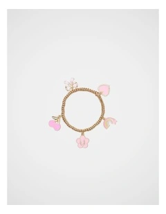 Initial Stretch Charm Bracelet