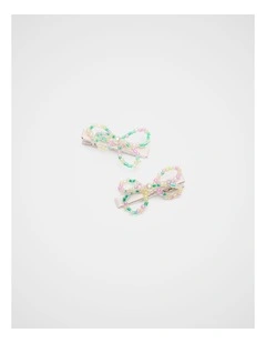 Bead Bow Duck Clip