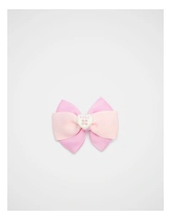 Two Tone Grosgrain Bow Duck Clip