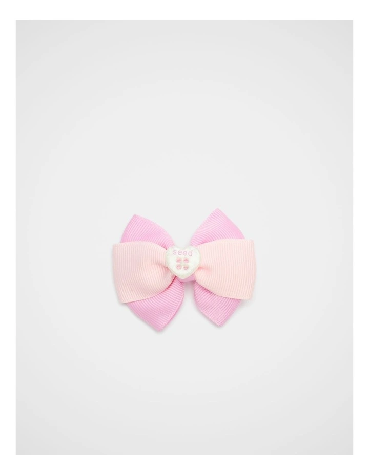 Two Tone Grosgrain Bow Duck Clip image 1