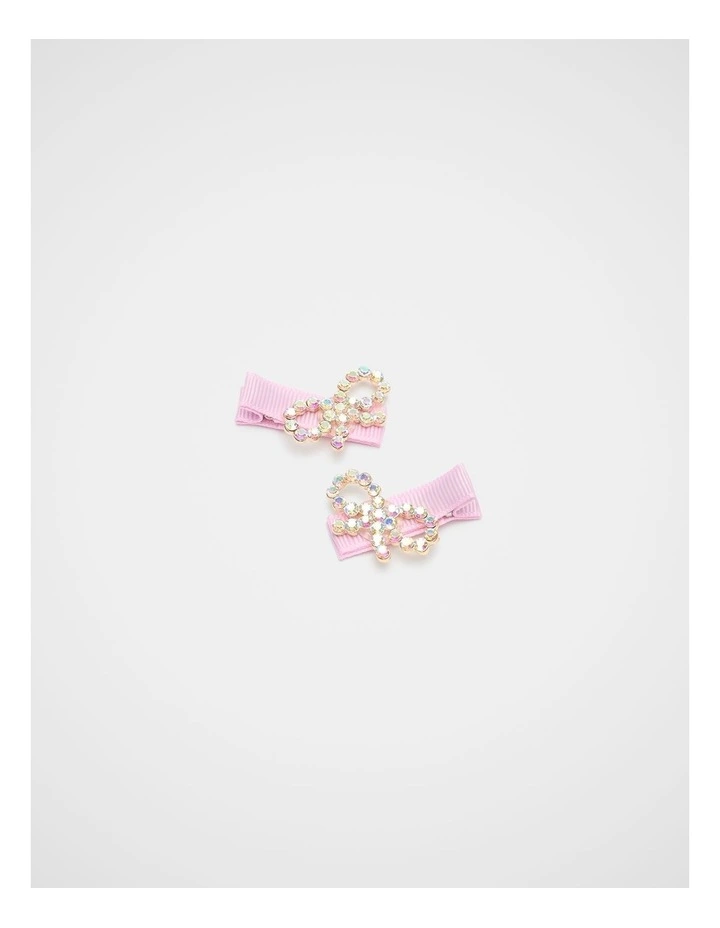 Crystal Bow Duck Clips image 1
