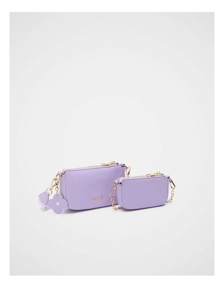 Quilted Flower Hybrid Cross Body Bag image 3