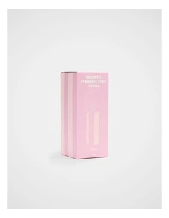 Girls Stripe Water Bottle in Pink Stripe
