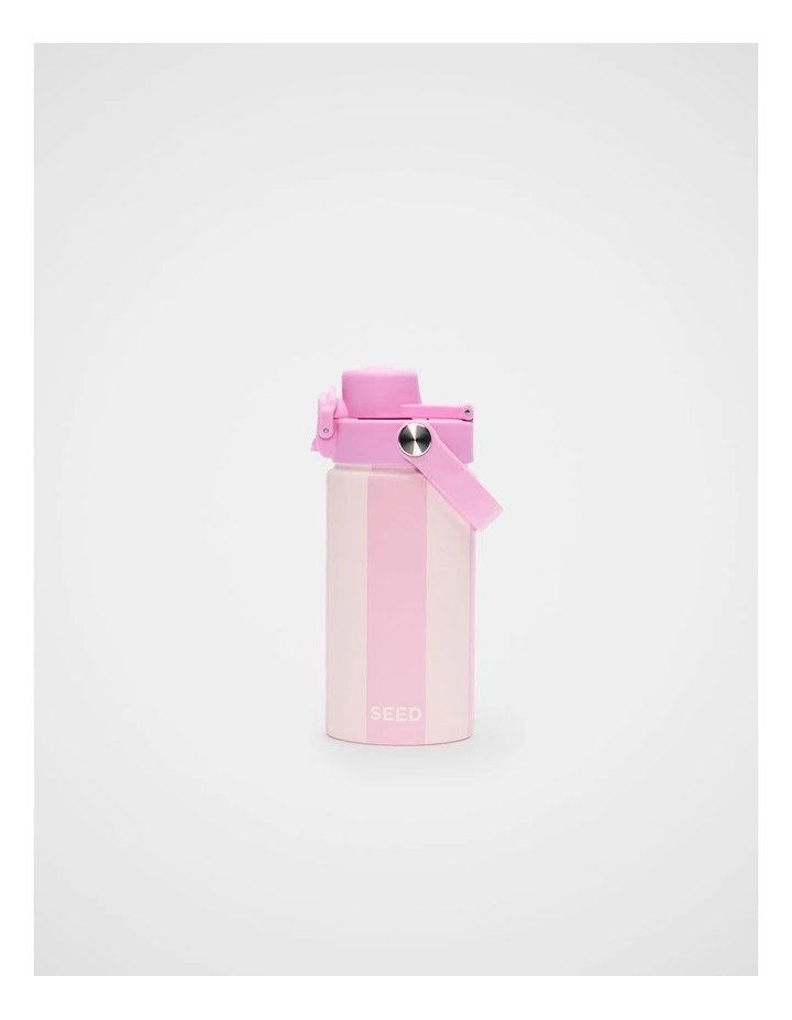 Girls Stripe Water Bottle in Pink Stripe image 2