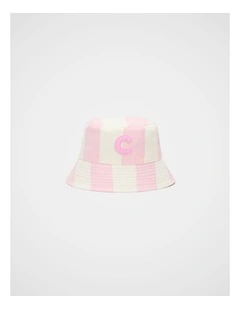 Girls Initial Bucket Hat - C