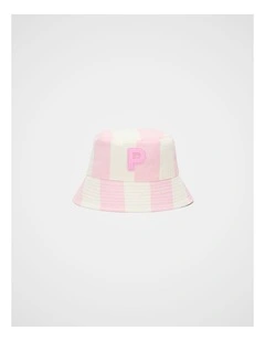 Girls Initial Bucket Hat - P