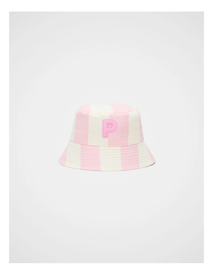 Girls Initial Bucket Hat - P image 1