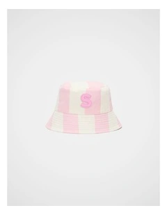 Girls Initial Bucket Hat - S