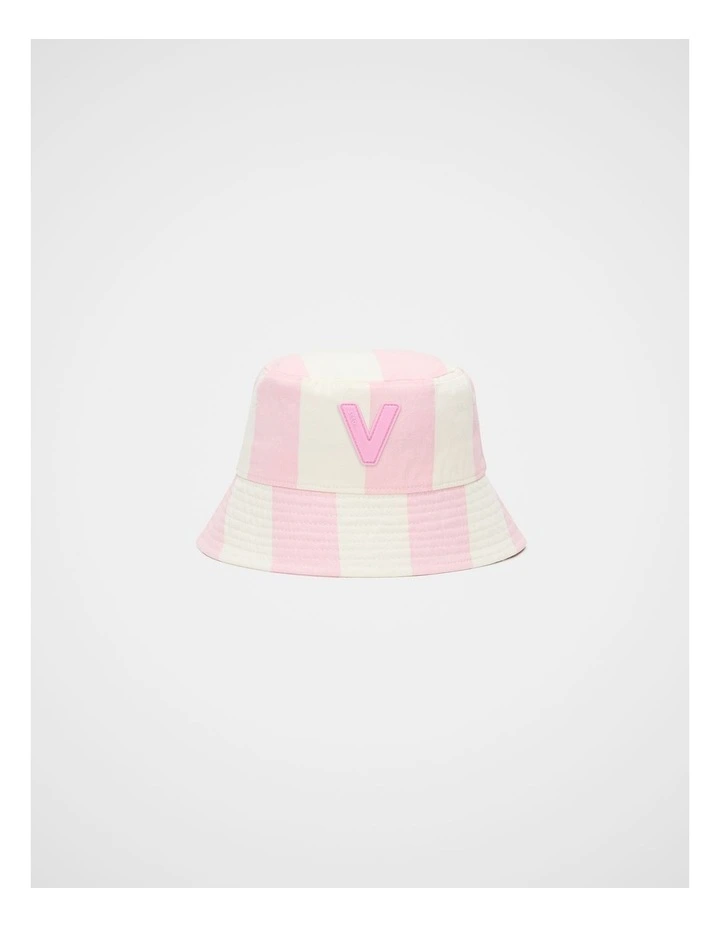 Girls Initial Bucket Hat - V image 1