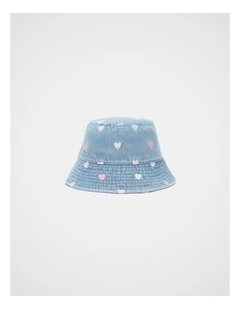 Chambray Heart Bucket Hat