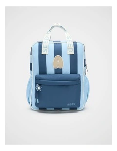 Blue Stripe Initial Backpack