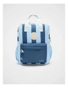Blue Stripe Initial Backpack